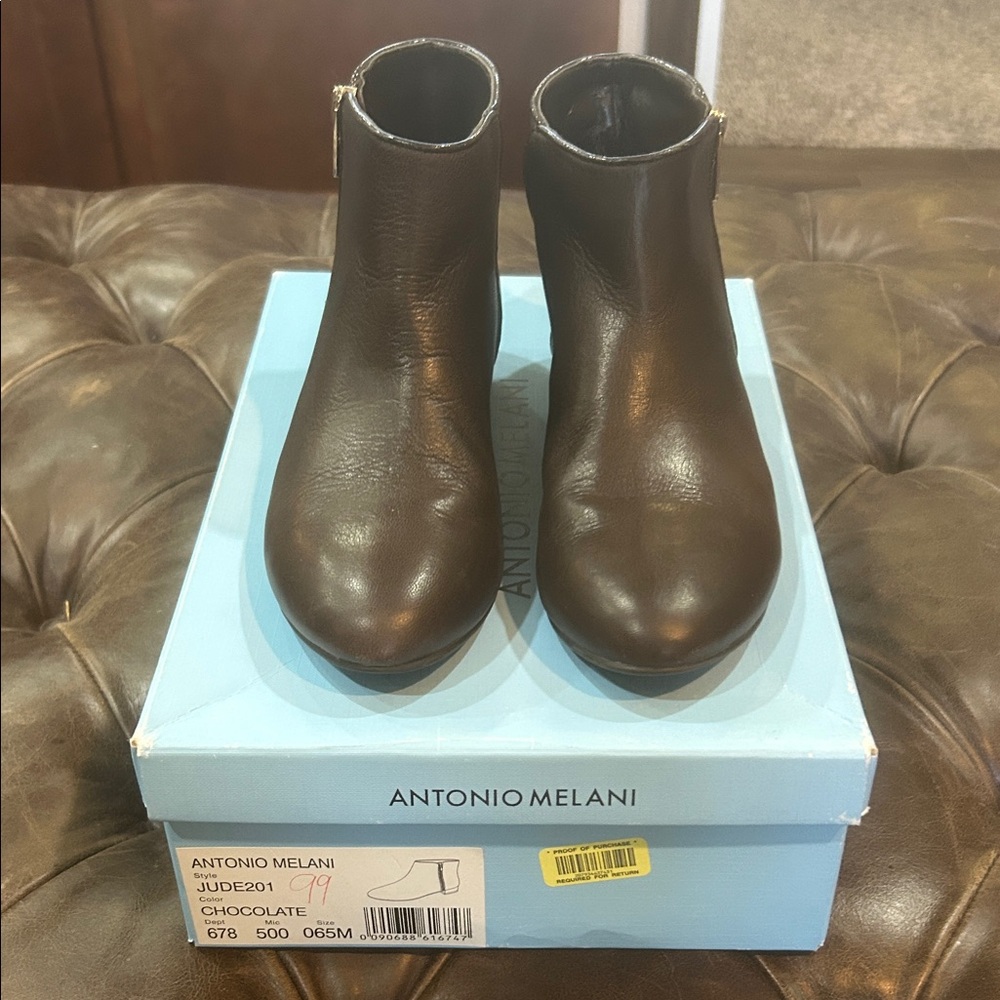 Antonio Melani Dark Brown Ankle Boots
